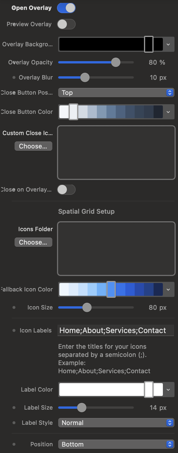 Vision Labels Screenshot