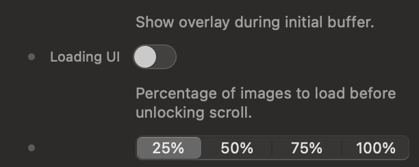 Loader Threshold Screenshot