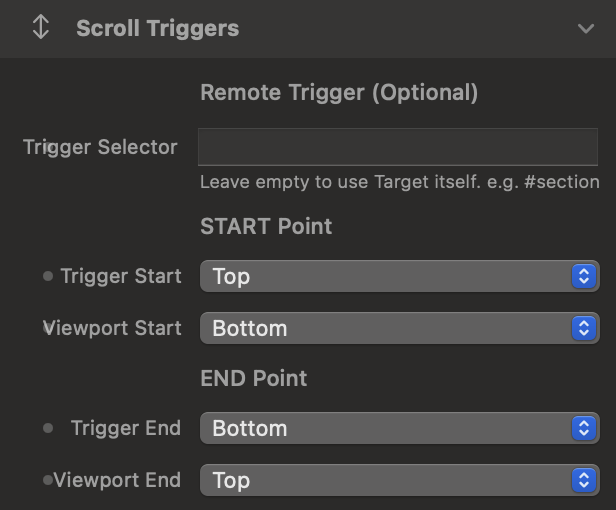 Scroll Triggers